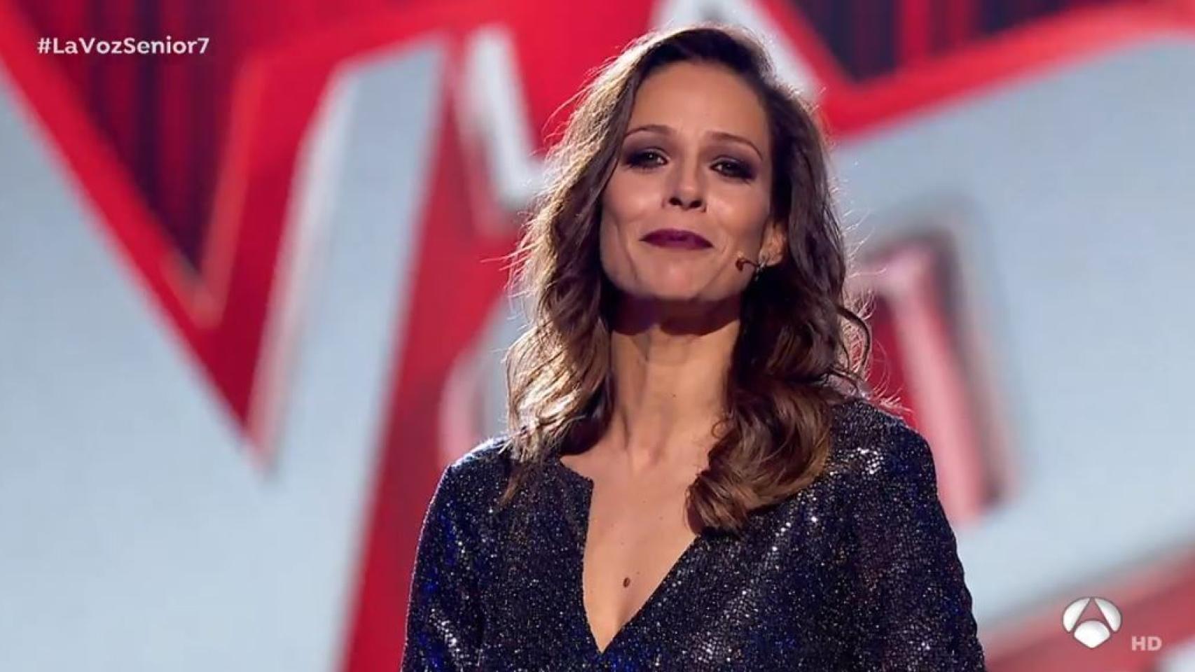 Eva González durante la semifinal de 'La Voz Senior'.