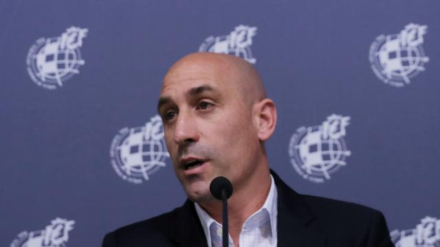 Luis Rubiales, en rueda de prensa