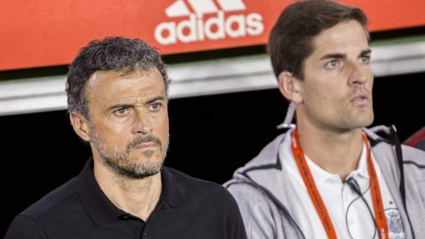 Luis Enrique y Robert Moreno