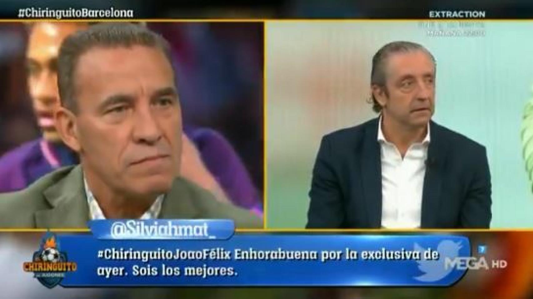 Francisco Buyo en 'El Chiringuito'. Foto: Twitter (@elchiringuitotv)