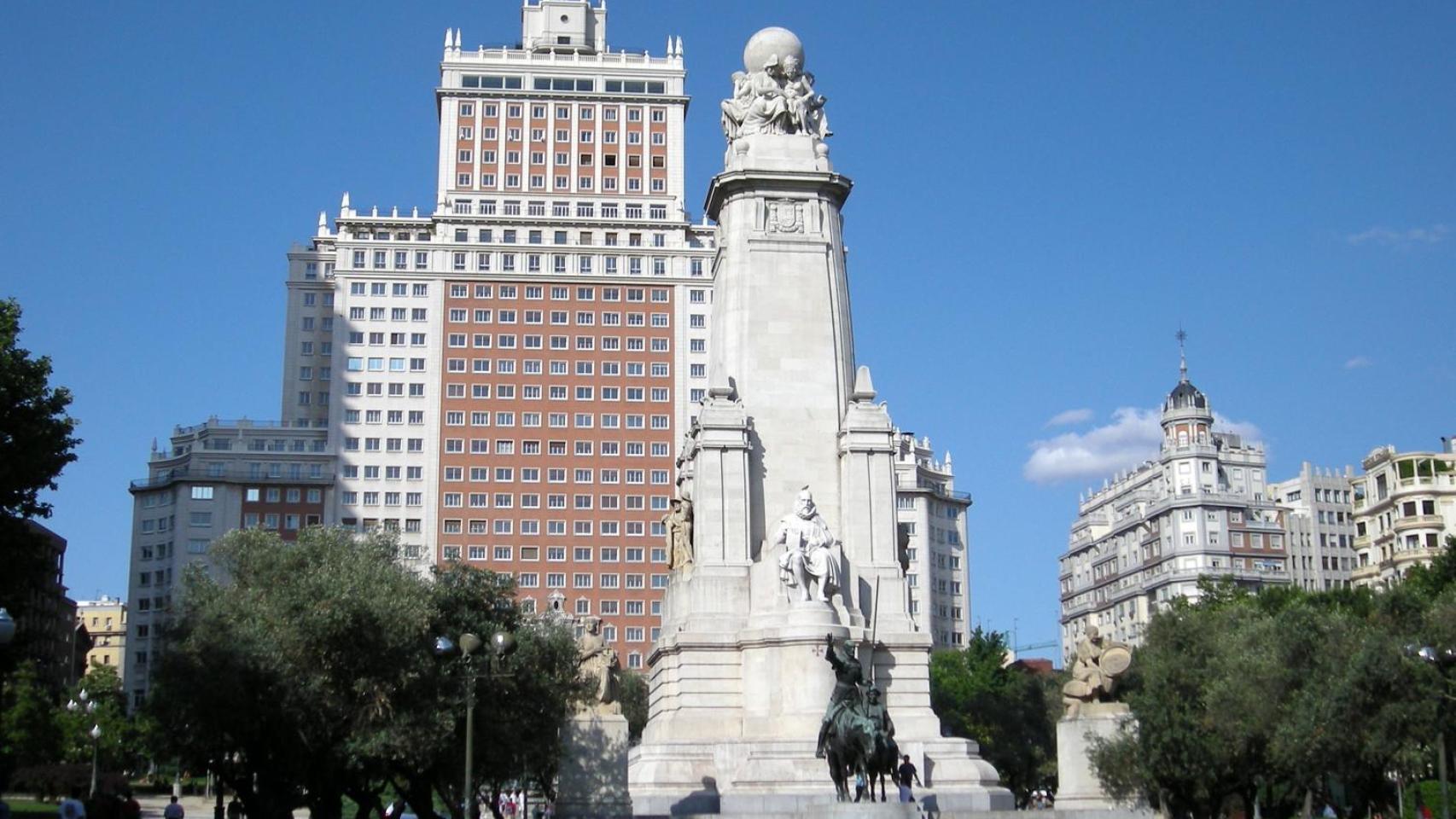 Plaza de España en Madrid.