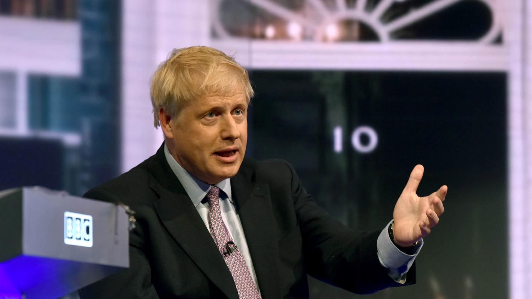 Boris Johnson en el debate de candidatos conservadores de la BBC.