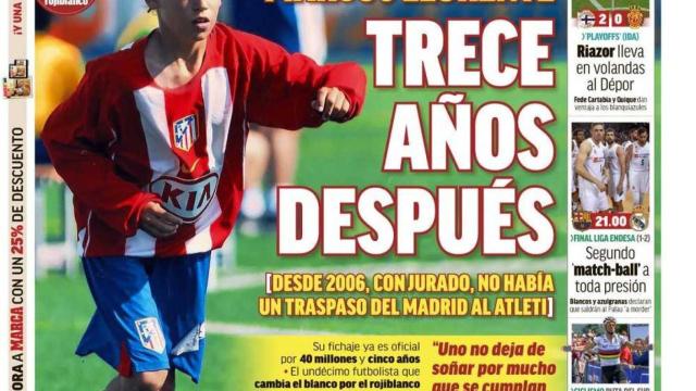 La portada del diario MARCA (21/06/2019)