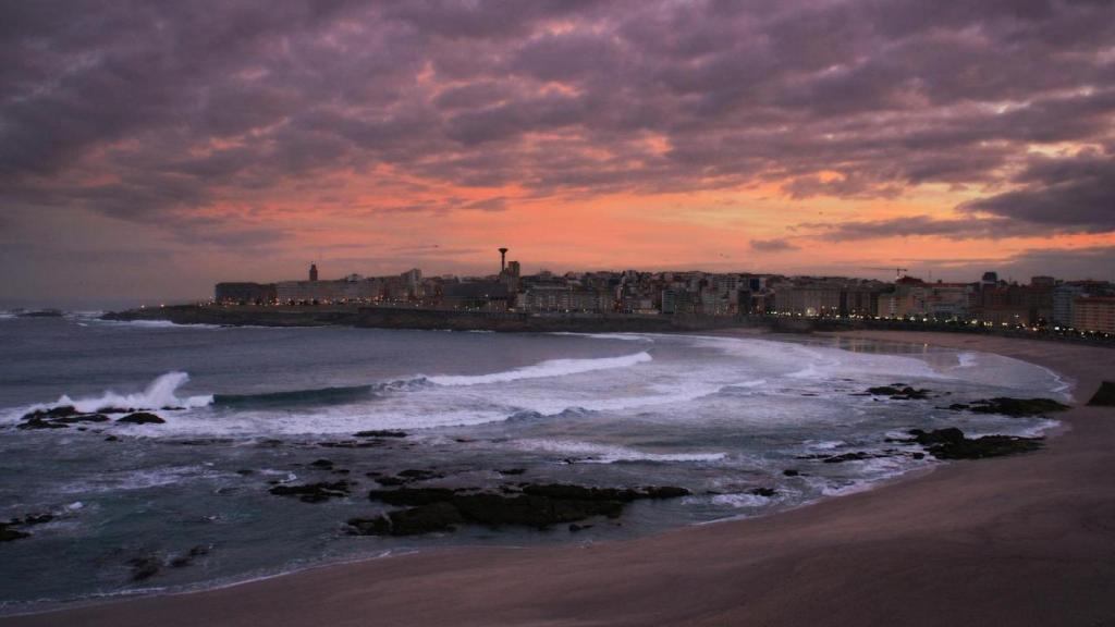 Puesta de sol en A Coruña