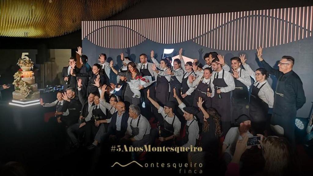 La foto con la que la Finca Montesqueiro ha dado las gracias por el éxito de estos cinco años