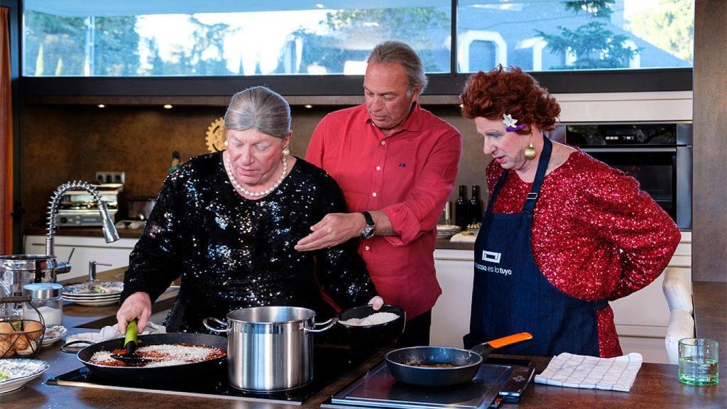 Los Morancos y Bertín Osborne pasaron una velada divertida en 'Mi casa es la tuya'.