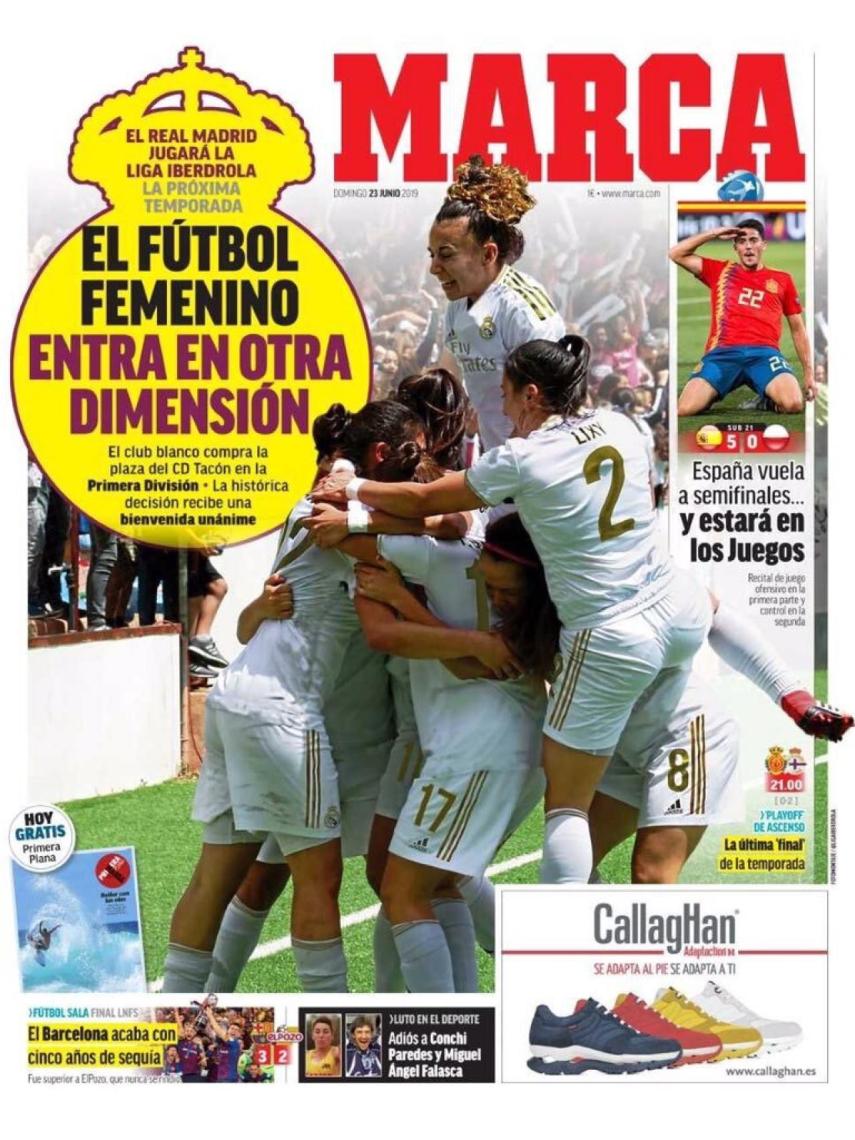 La portada del diario MARCA (23/06/2019)