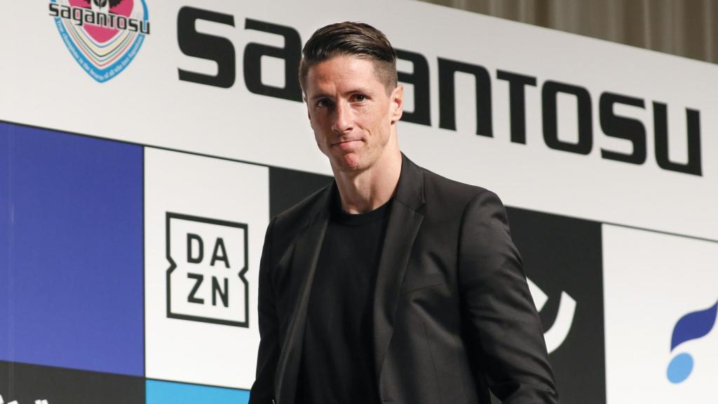 Fernando Torres, en su rueda de prensa de despedida