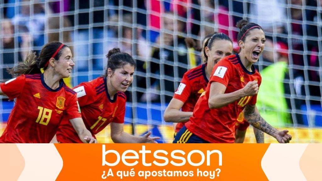 Jennifer Hermoso celebra uno de sus goles en el Mundial.