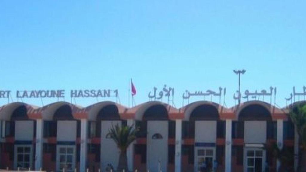 Aeropuerto de El Aaiún, capital del Sáhara Occidental.