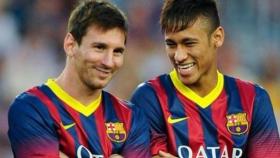 Neymar Junior y Lionel Messi