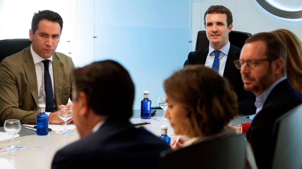 Reunión del Comité de Dirección del PP de este lunes presidido por Pablo Casado.