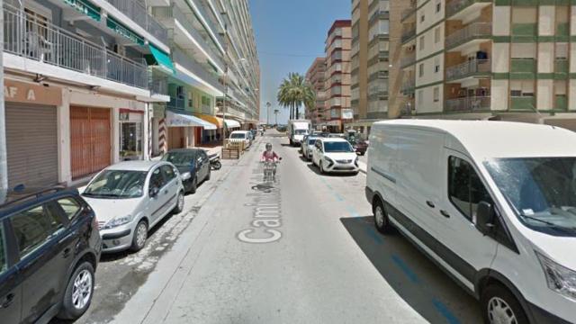 Calle Caminàs, donde apuñalaron al joven.