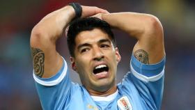 Luis Suárez durante el Chile - Uruguay de la Copa América 2019