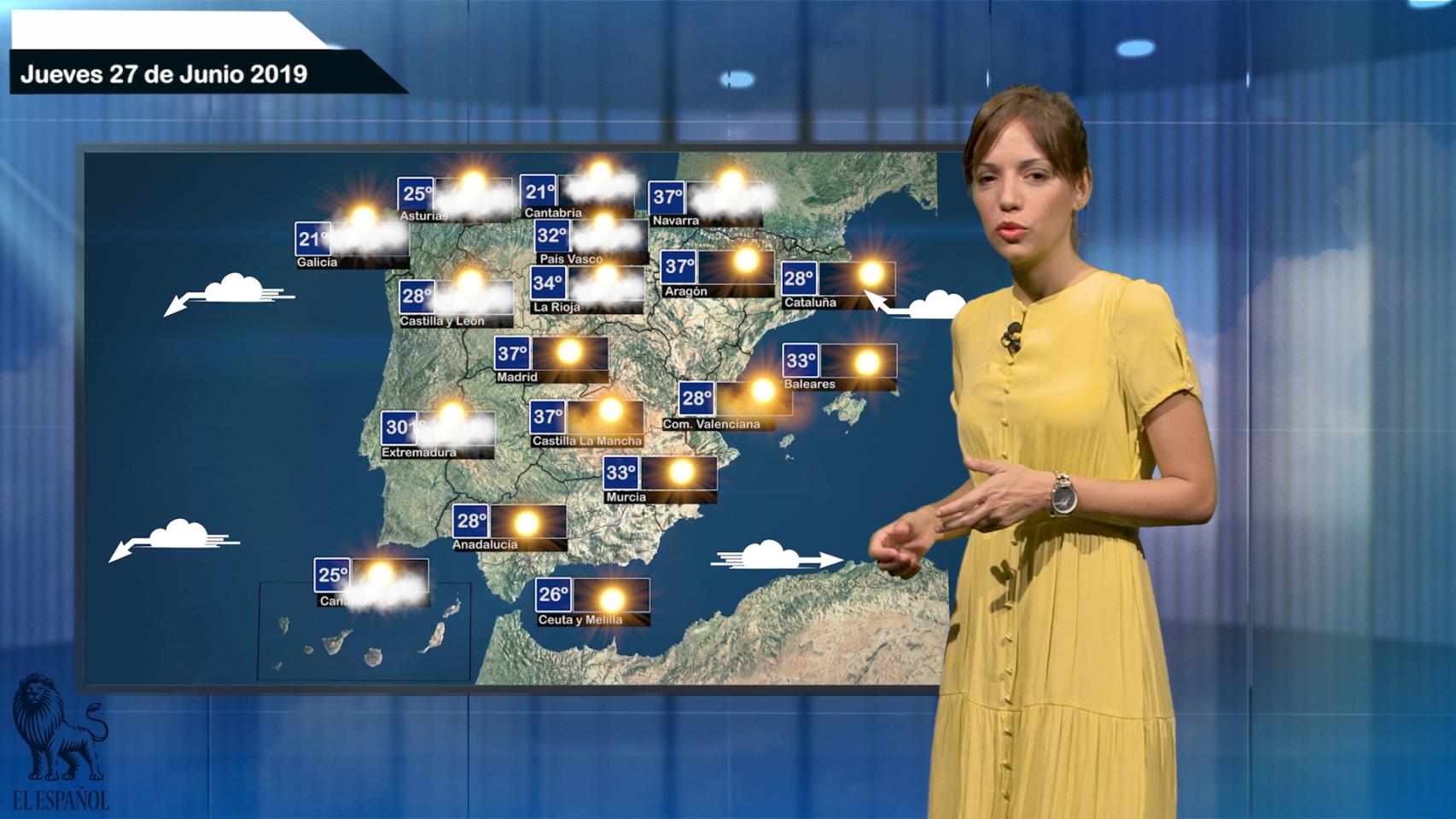 El tiempo: pronóstico para el jueves 27 de junio