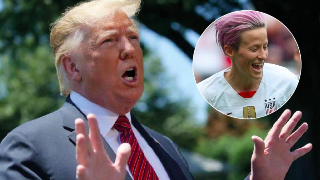 Donald Trump, a la guerra con Megan Rapinoe