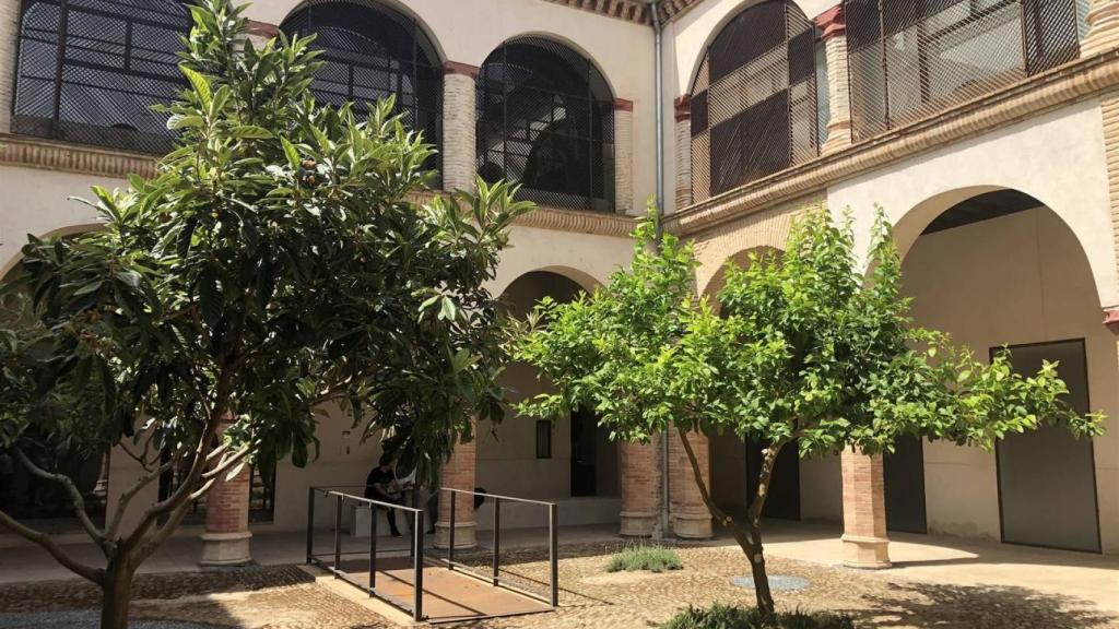 Imagen del patio del Museo de Arte Contemporáneo de Castilla-La Mancha donde se instalará la obra 'El jardín italiano', perteneciente a la Colección Roberto Polo. Foto: Europa Press