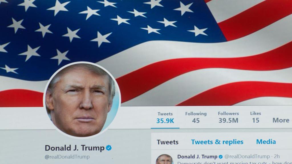 Perfil de Twitter del presidente de EEUU.