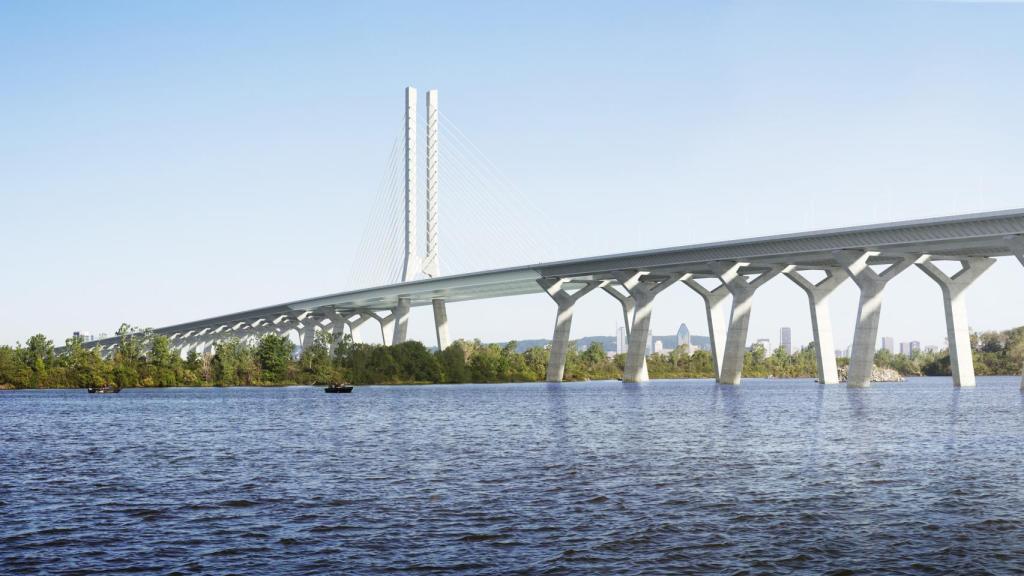 Imagen del puente de Champlain, construido por ACS.