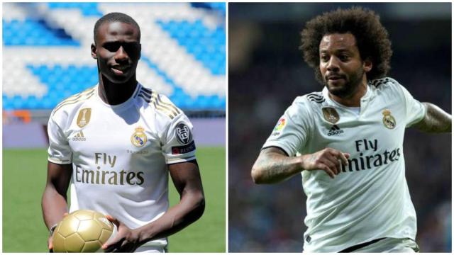 Ferland Mendy (izquierda) y Marcelo (derecha) con el Real Madrid.