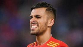 Ceballos celebra un gol con la Sub21. Foto: Twitter (@DaniCeballos46)