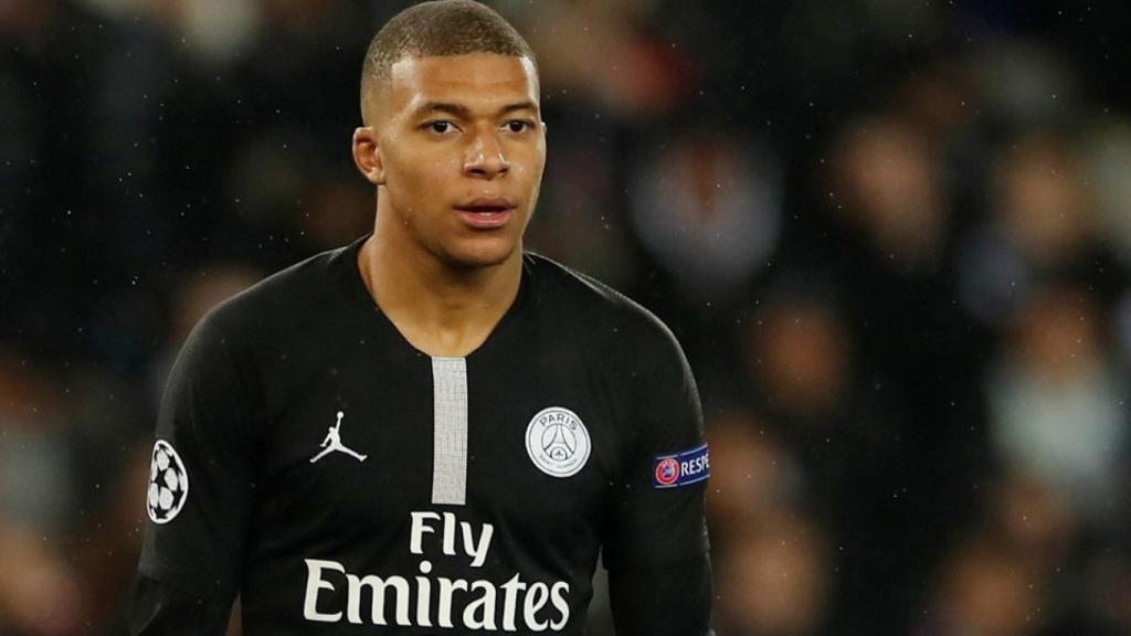 Mbappé con el PSG.