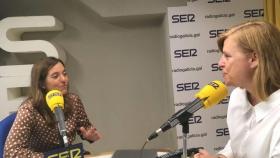 Inés Rey, durante la entrevista