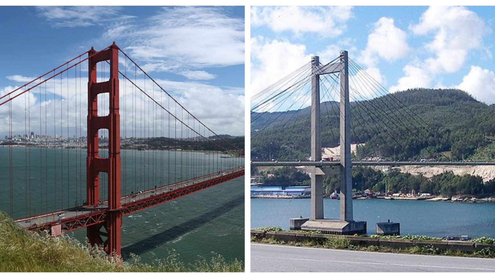 Parecidos razonables entre el Golden Gate y el Puente de Rande