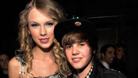 Taylor Swift y Justin Bieber en una foto de hace años subida por el canadiense a su Instagram.