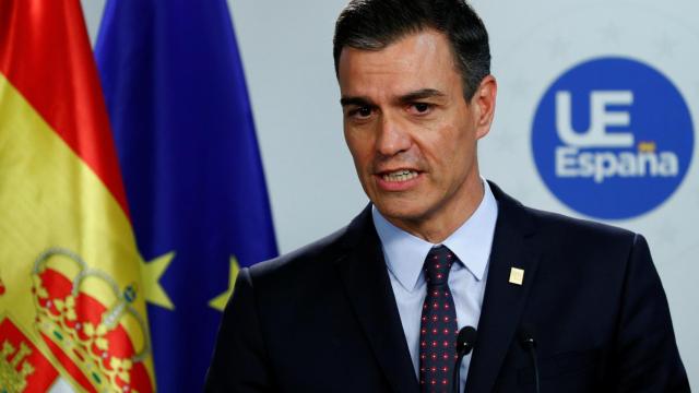 El presidente del Gobierno, durante la rueda de prensa tras la cumbre de la UE