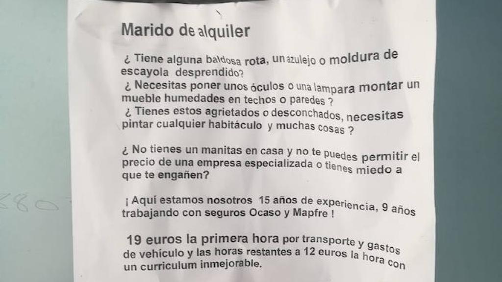 La carta fue publicada por una joven en sus redes sociales.