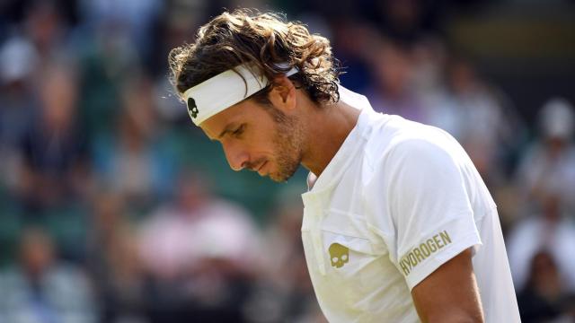 Feliciano López, en un momento del partido ante Khachanov