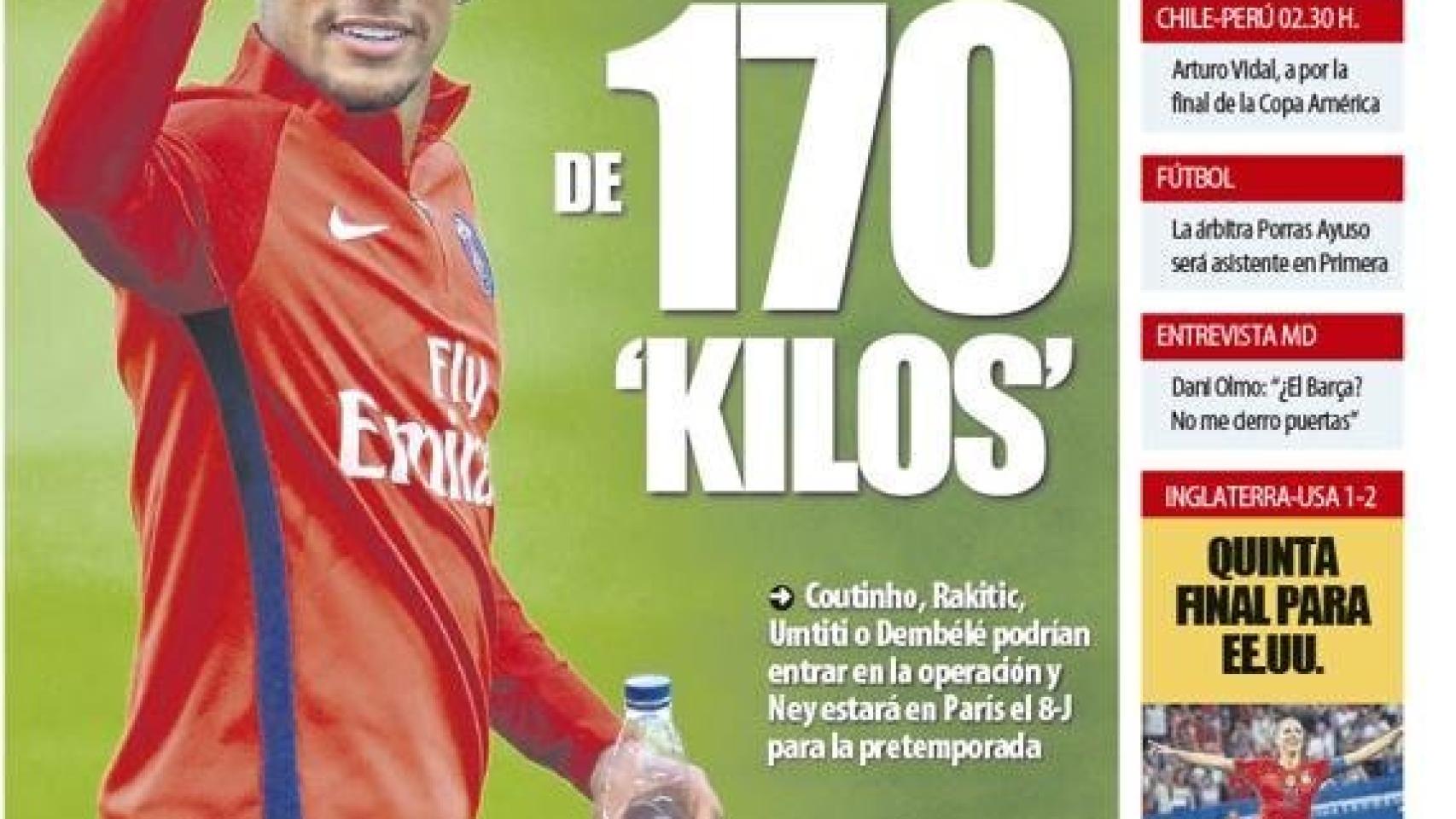 Portada Mundo Deportivo (03/07/19)