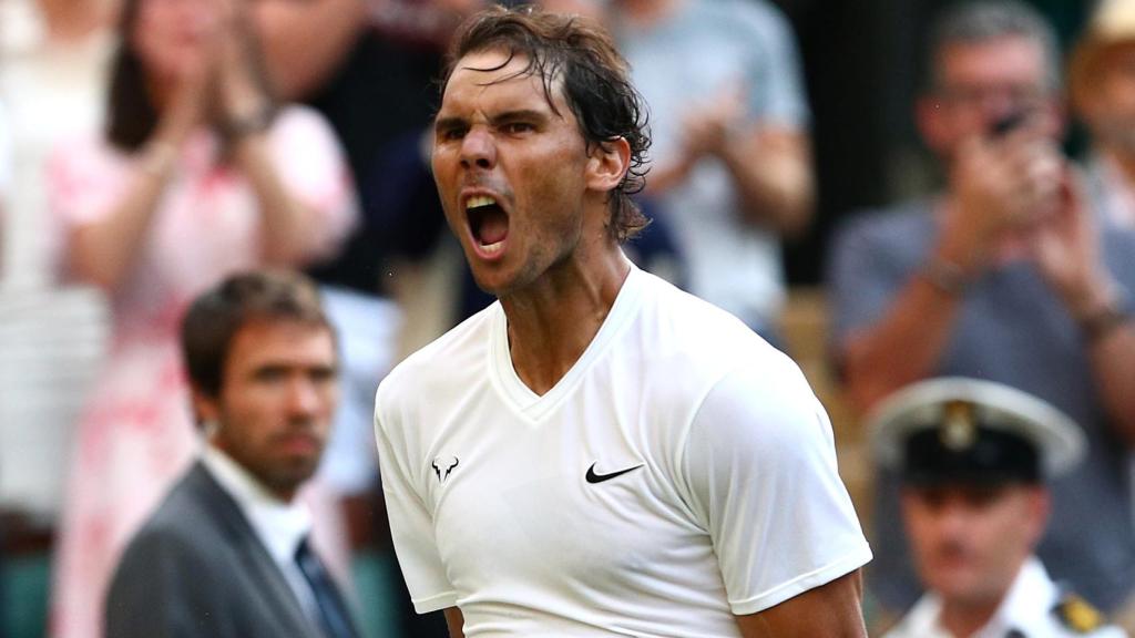 Rafa Nadal, tras ganar a Kyrgios en Wimbledon 2019