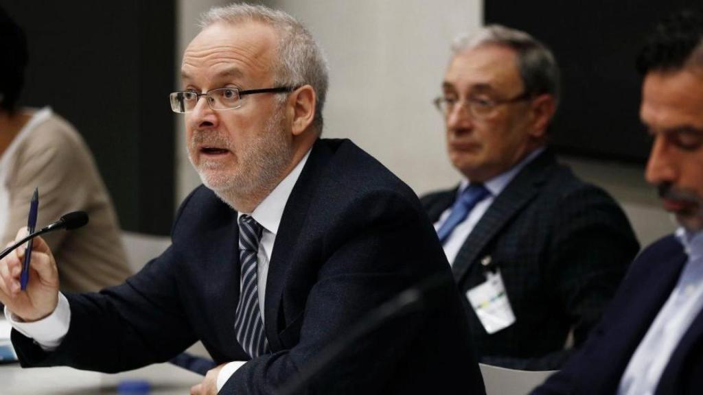 Brauli Duart,  secretario general de la Consejería de Interior, en el Parlamento catalán.