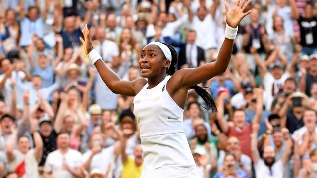 Cori 'Coco' Gauff, en Wimbledon 2019