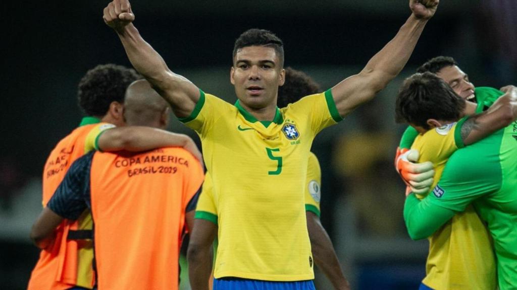 Casemiro con Brasil. Foto: Twitter (@Casemiro)