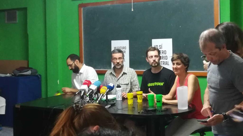 Rueda de prensa de Greenpeace y Ecologistas en Acción.