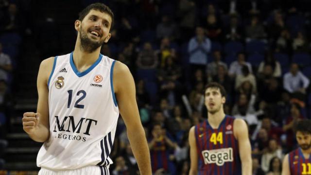 Mirotic cuando jugaba en el Real Madrid