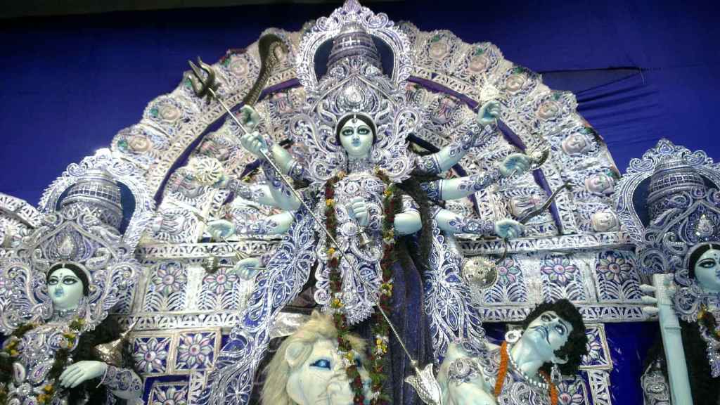 Uno de los muchos templo a la diosa Durga en Calcuta.