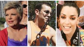 Terelu Campos, Mario Casas y Ruth Lorenzo en montaje JALEOS.