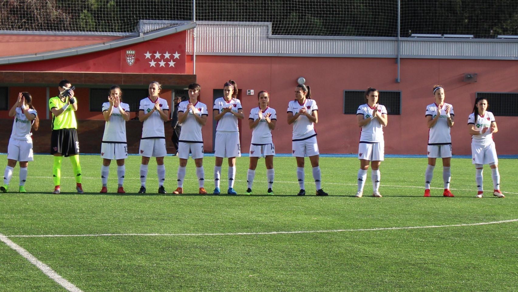 Jugadoras del primer equipo del CD Tacón. Foto: Twitter (@CD_Tacon)