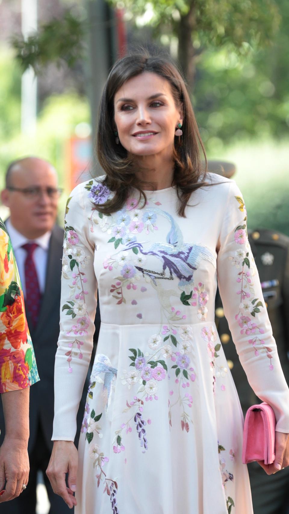 Letizia ha elegido para la ocasión un vestido 'low cost' de la marca Asos.