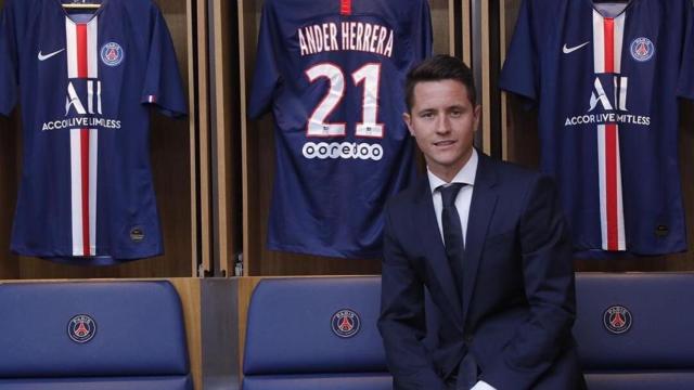 Ander Herrera, en su presentación con el PSG . Foto: Twitter (@AnderHerrera)