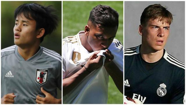 Kubo, Rodrygo y Lunin