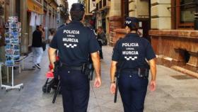 Agentes de la Policía Local de Murcia.