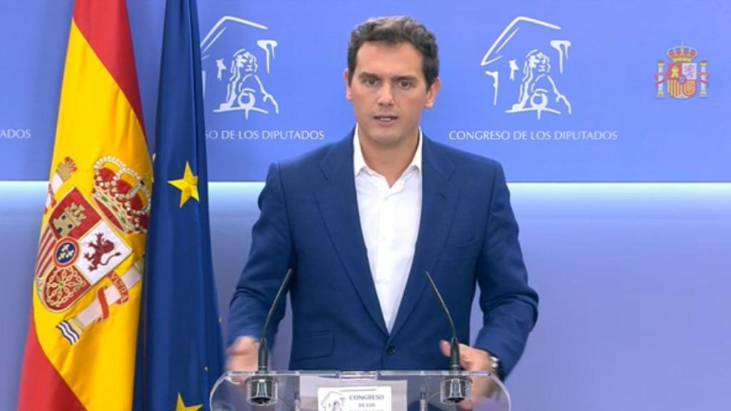 Albert Rivera comparece este martes en el Congreso.