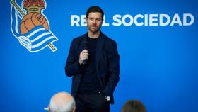 Xabi Alonso, en su presentación con la Real Sociedad