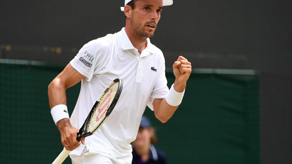 Bautista, durante los cuartos de final de Wimbledon.