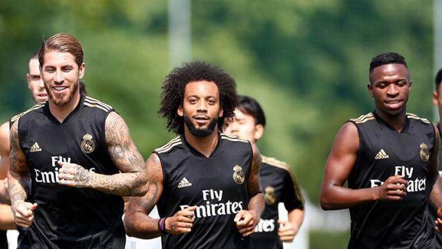 Primer entrenamiento del Real Madrid en Montreal